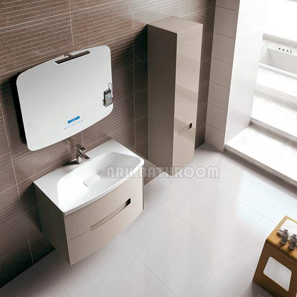 Alto muebles de baño brillante baño de PVC gabinete A5009