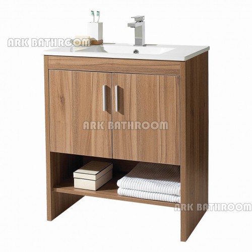 Melamine MFC bathroom cabinet MDF Bathroom vanity RMF001-75