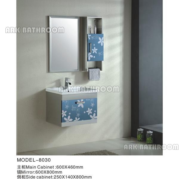 Stainless steel bathroom furniture Saudi  Arabia bathroom cabinet 8030