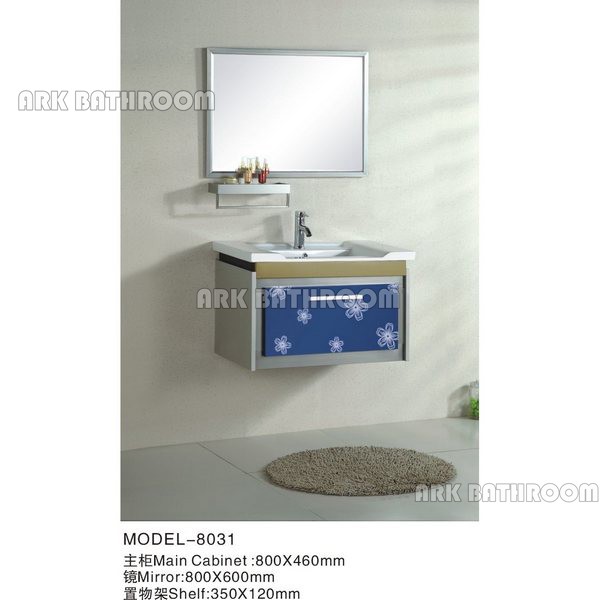 Stainless steel bathroom furniture Saudi  Arabia bathroom cabinet 8031