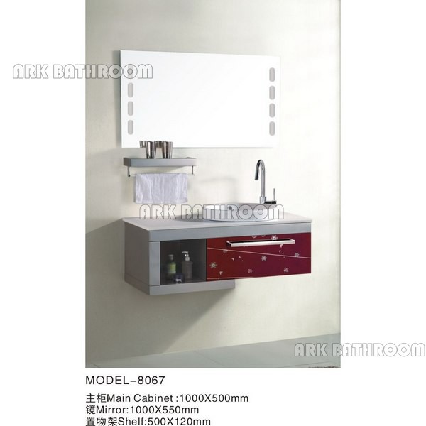 Stainless steel bathroom furniture Chinese bathroom cabinets 8067