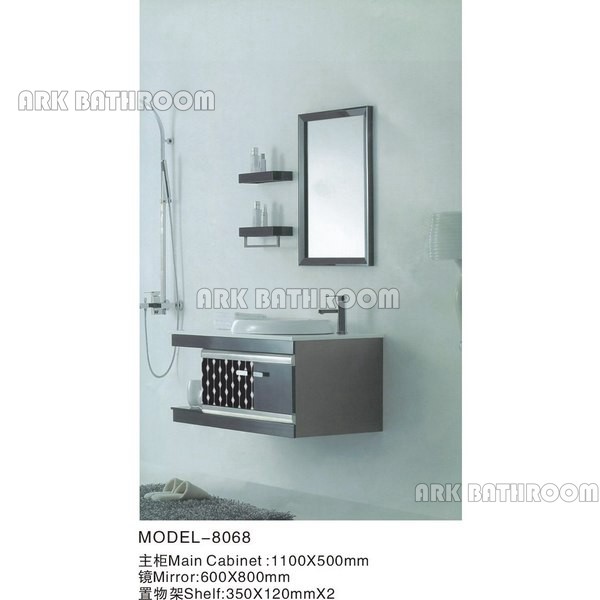 Stainless steel Cheap bathroom furniture Chinese bathroom cabinet 8068