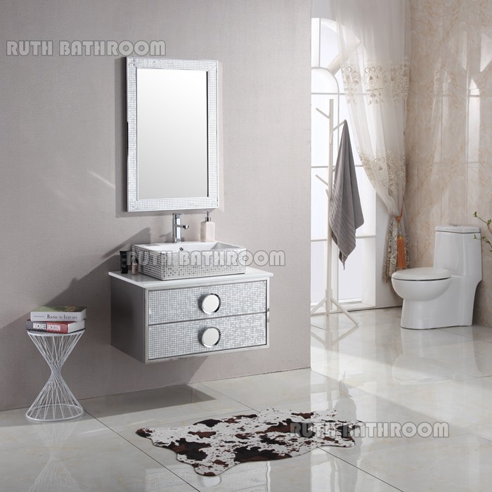 Shining cabinet stainless steel 304 bathroom cabinets RY852-80
