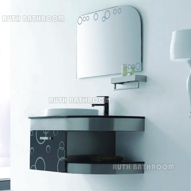 Counter top basin bathroom vanity Chinese Modern bathroom cabinets RYB573-90
