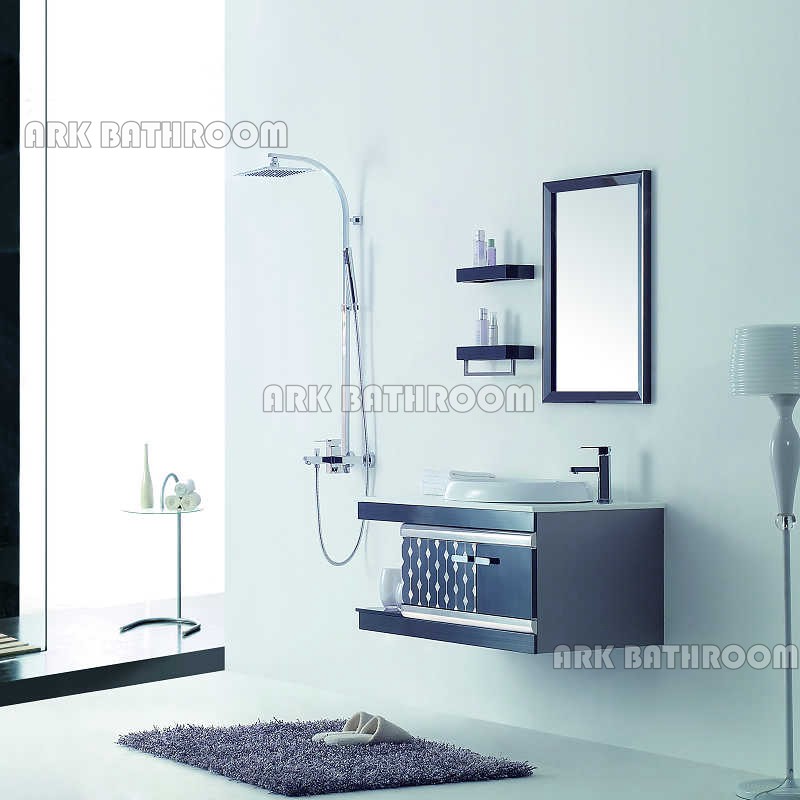 Ceramic basin bathroom vanity Chinese Modern bathroom furniture factory RYB602-110