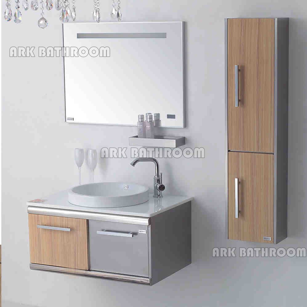 Ceramic basin bathroom vanity Chinese Modern bathroom furniture factory RYB618B-80