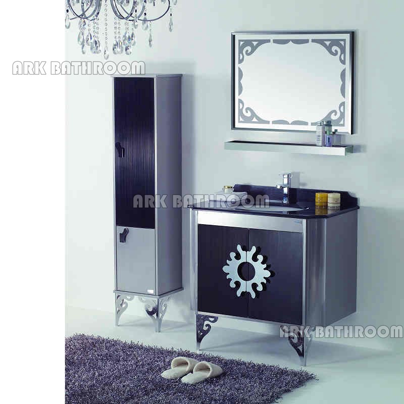 Luxury bathroom vanity Luxurious Chinese Modern bathroom furniture factory RYB619-90