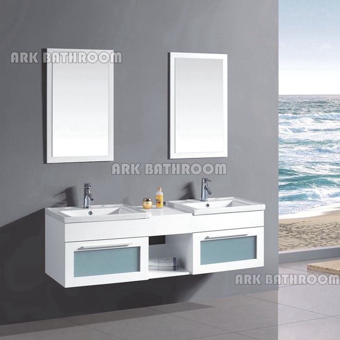 Cheap Double Bathroom Vanities MDF bath cabinet TH22006