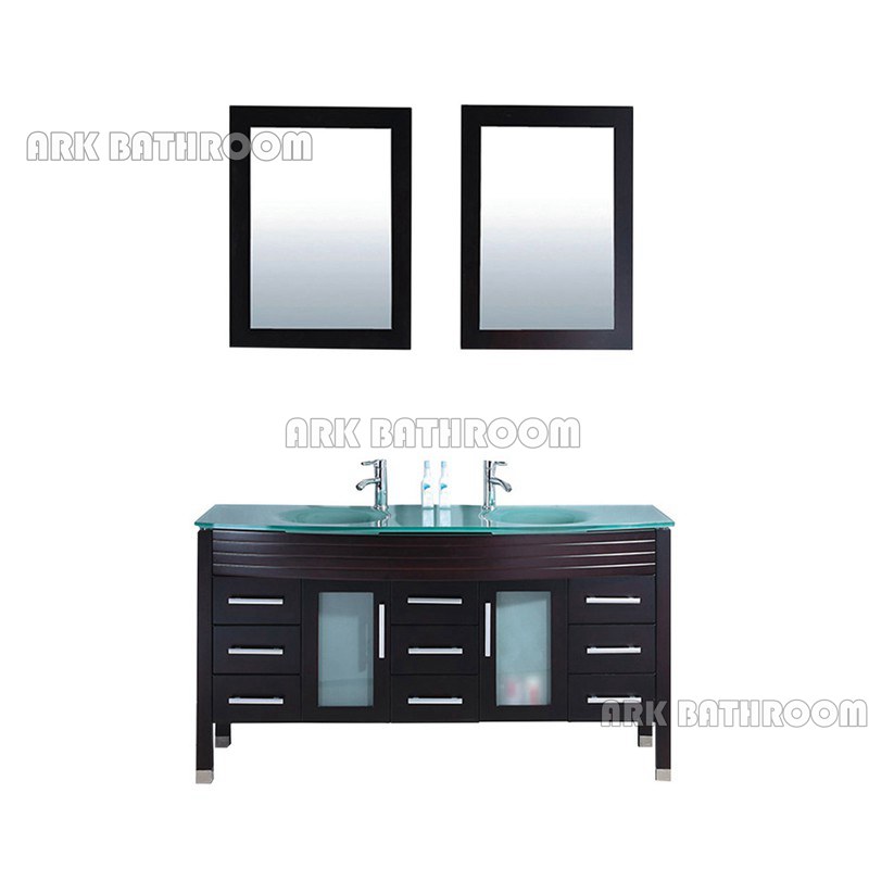 72” 60” Glass Espresso Canada Bathroom Vanity cabinets A5066