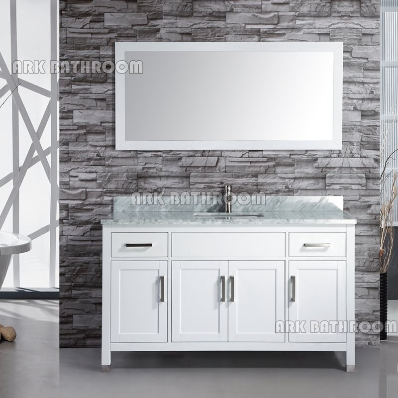 48” mobiletto per il bagno vanità porta bianca A5077-48W