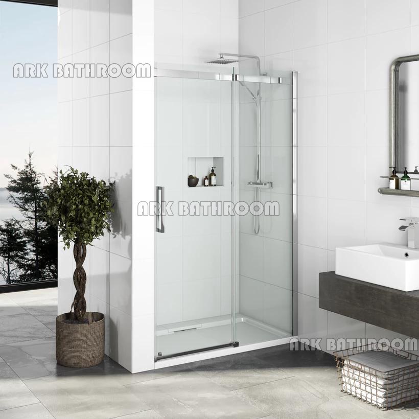 WD001 cabine de duche chuveiro tela de aço inoxidável porta do chuveiro
