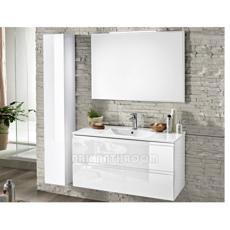 PVC Basin Vanity Cabinet China manufacturer High glossy bathroom furniture A5249-W