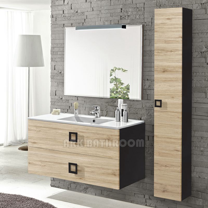 Wall mounted bathroom vanities hung Price hung bathroom furniture factory with side cabinet  A5263S