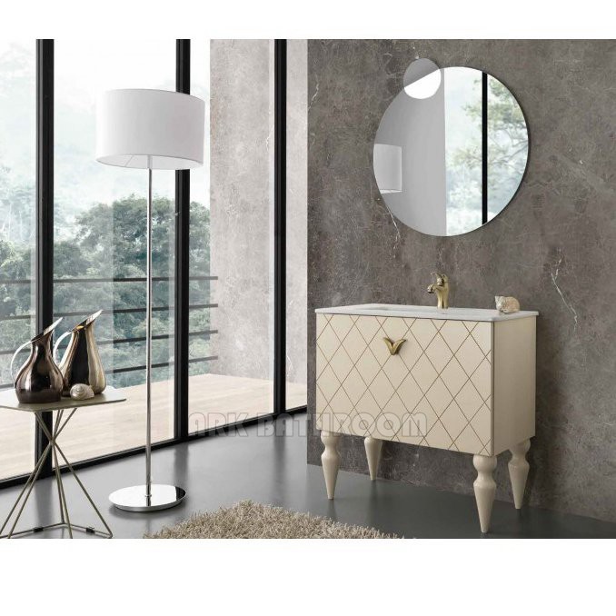 PVC Ceramic Basin cabinet Leg bathroom furniture bathroom cabinet A5270