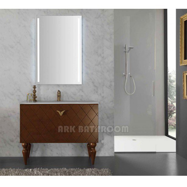 PVC Ceramic Basin cabinet Leg bathroom furniture bathroom cabinet A5270C