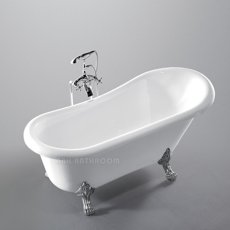 Акриловая ванна Отдельностоящая гидромассажная ванна Черная ванна F1721