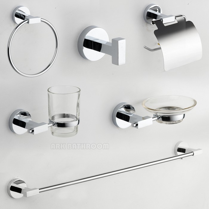 China Brass bathroom accessories Stainless steel shelf Towel bar G1700