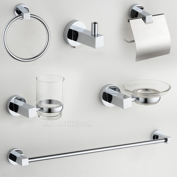 China Brass bathroom accessories Stainless steel shelf Towel bar G3300
