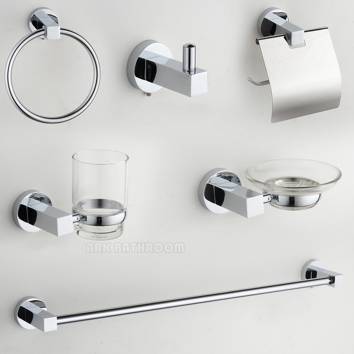 China Accesorios de baño de latón Estante de acero inoxidable Barra de toalla G3300