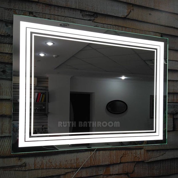 China touch screen bathroom mirror LED intelligent mirror anti fog mirror MM137-100